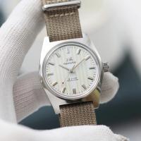 Reloj Mecánico Manual Shanghai 7120 Para Hombres 36mm Vintage Retro Con Correa De Cuero Y Caja De Acero Inoxidable Resistente Al Agua - details 6