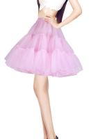 BABYONLINE Falda De Tul Corta Para Mujer En Rojo Estilo Rockabilly Falda De Boda Crinolina Tutú Media Falda Accesorio De Boda Para Adulto - details 5