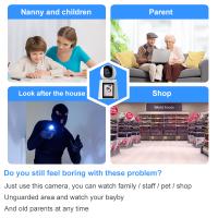 2.4G WIFI Cámara de seguridad inteligente para el hogar, Cámara de video-llamada bidireccional, cámara de seguridad interior inalámbrica 2,8 pulgadas pantalla 360 ° Wifi cámara, llamada activa, visión nocturna, detección de movimiento AI, 1080P HD Monitor - details 4