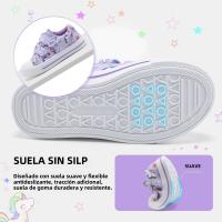 Zapatillas De Lona Para Niños Y Niñas Con Doble Correa De Dibujos Animados Zapatos Casuales Transpirables Y De Secado Rápido Para Edades 7-12m a 12+y - details 9