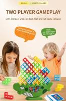 Juego De Bloques De Pila Tetra Torre Balanceada 16PCS Juguete Educativo Para Niños Edad Recomendada 3-6Años Bloques De Construcción Puzzle Tablero Bricks ABS Compatible Con Lego - details 2