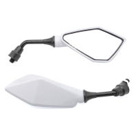 Par De Espejos Retrovisores Para Motocicleta Accesorios Modificados Para Scooter E-bike Piezas De Repuesto Auxiliares De Reversa - details 5