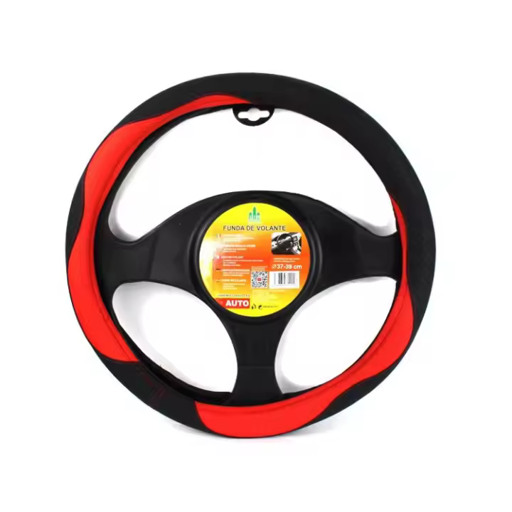 MOLCARAUTO Funda UNIVERSAL para volante, 37-39CM, mango ergonómico, funda para volante de piel múltiple - 1