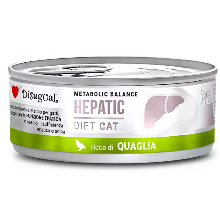 Disugual Diet Gato Hepatic Codorniz 85g – Alimento Húmedo para Cuidado Hepático - 1