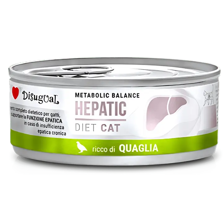 Disugual Diet Gato Hepatic Codorniz 85g – Alimento Húmedo para Cuidado Hepático - 1