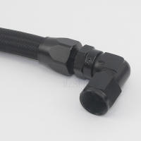 Tubo De Aceite De Automóvil AN4 AN6 AN8 AN10 De Nylon Y Acero Braided Para Enfriador De Aceite Gasolina Longitud Personalizable De 1M - details 5