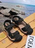 Sandalias De Verano Para Hombre Talla Grande En Cuero Genuino Antideslizantes Con Suela Suave Y Estilo Moderno 38-46 - details 3