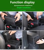Juego De Accesorios Interiores Para Coche Toyota Yaris Elegante 2021-2024 Caja De Reposabrazos Con Almacenamiento Material De Cuero Y Plástico ABS - details 6