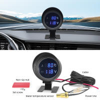 Gauge De Temperatura Digital LED Redonda Para Coche Camión 12V 24V Medidor De Voltaje Y Temperatura 2 En 1 Para Motocicleta - details 3