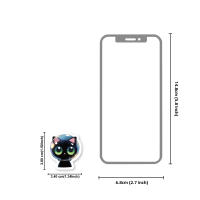 Pegatinas Tema Gato Estrellado 46pcs PVC Impermeables Para Decoración De Portátil Botella Y Maleta Accesorios Creativos Para Jóvenes De 14 Años O Más - details 2