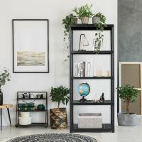 Estantería modular de plástico, 5 baldas, capacidad carga 125 kg, fácil montaje, almacenaje, garaje, trastero -180 x 60 x 30 cm - details 0