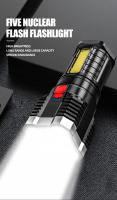 Linterna LED De Alta Potencia Recargable Con Luz Lateral Y 3 Modos De Iluminación Para Camping Y Aventuras Al Aire Libre - details 0