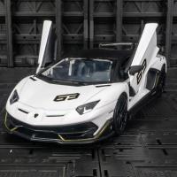 Lamborghini Aventador SVJ 63 Coche De Carreras De Aleación 1:24 Con Sonido Y Luz Modelo De Metal Juguete Para Niños Colección - details 10