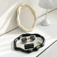 Espejo Compacto de Lujo - Decorativo Vanidad con Base, Estilo Minimalista para Estudiantes y Hogar 1pcs - details 14
