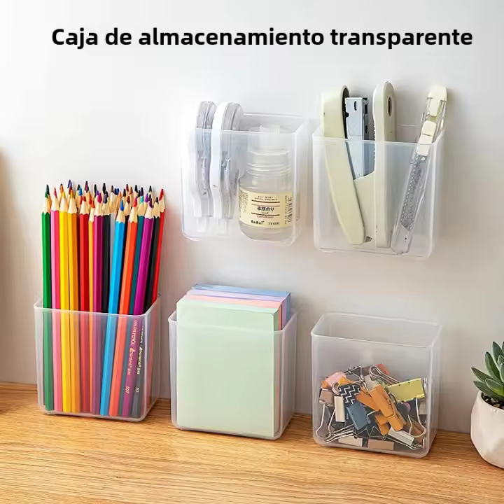 Caja De Almacenamiento De Espejo Para Pared Caja Pequeña Para Artículos Personales Autoadhesiva Para Lápiz De Cejas Labial Y Brillo - 1