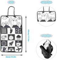 Espejo De Piso Para Bebés En Blanco Y Negro Juguete Sensorial Para Tiempo De Abdomen Desarrollo Montessori Juguete Para Crawl 6-12 Meses - details 20