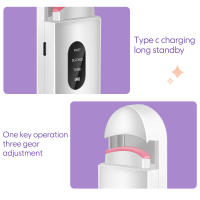 Nuevo rizador de pestañas eléctrico, rizador eléctrico calentado portátil, rizador de pestañas eléctrico de estilo duradero, blanco - details 10