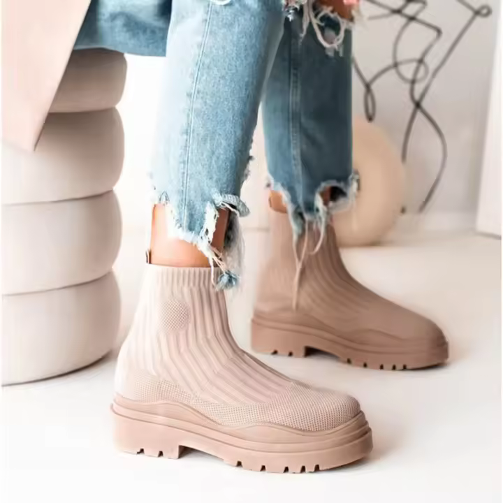 SP Botas de Mujer, calcetines, BOTAS de otoño 22, Nuevas, de gran tamaño, Caramelo, de Alta elasticidad, Vestido Volador, transpirables, De Tubo Short, de Fondo Grueso, botas de Mujer. - 1