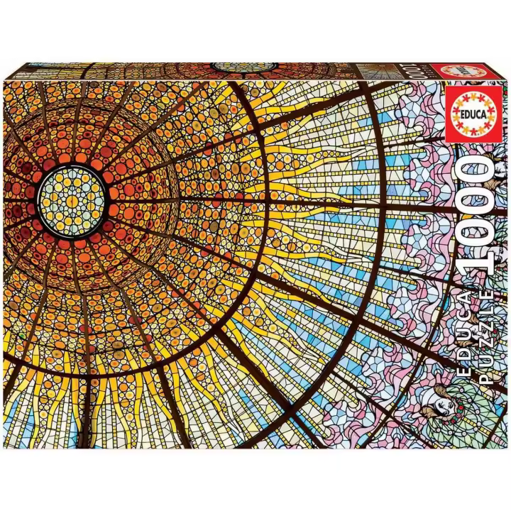 Educa - Puzzle de 1000 Piezas  Palau de la Música. Incluye Pegamento Fix Puzzle. + 14 años Educa 19256 - 1