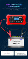 Cargador De Batería Para Coche 6A 12V Dispositivo De Recarga Inteligente Para Baterías De Plomo-Acido Con Pantalla LCD Para Coches Y Motocicletas - details 8