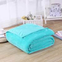 Manta De Flanela Para Camas Invierno 230Gsm Azul Sólido Suave Cálida Delgada Coral Fleece Cobija De Sofa Falso Pelo Escocés - details 12