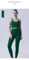 Conjunto De Yoga Para Mujer 2 Piezas Ropa Deportiva De Gimnasio Conjunto De Pilates Fitness Sudadera Y Leggings Para Ejercicio - details 7