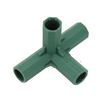 Conectores De Marco De Invernadero Plástico Verde 4Pcs 16mm Para Juntas De Paredes De Jardín Exterior Arco Iris DIY 3 Vías Adaptador De Estructura De Jardín - details 33