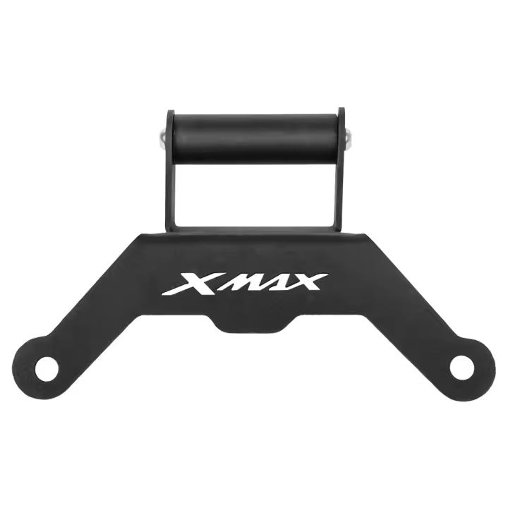 Soporte Ajustable Para Navegación De Motocicleta CNC Porta Teléfono Móvil GPS Para YAMAHA XMAX300 2022 2023 2024 Acero Inoxidable Negro - 1