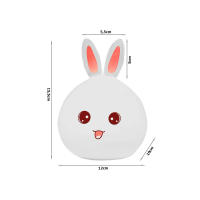 Lámpara nocturna infantil animales – Panda, Conejo o Gatito, Luz quitamiedos con mando a distancia o control táctil - details 2