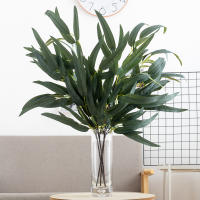 Arbusto De Seda Verde Willow Hojas Artificiales Para Decoración De Navidad Boda Fiesta Vino De Willow Planta Foliage En Vaso - details 0