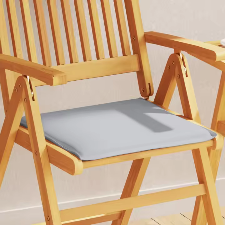 vidaXL Cojines de asiento de jardín cuadrados 2 uds taupe 45x45x2 cm en color Taupé/Crema/Antracita y más | acolchados duraderos para sofás de jardín terraza exterior - 1