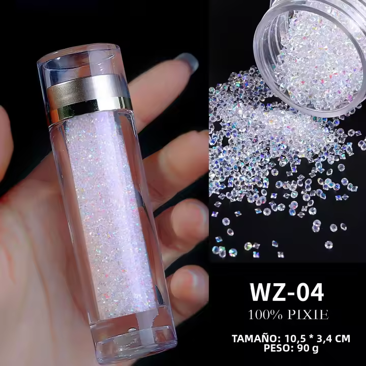 3D Art De Uñas Con Cristales Y Brillo DIY Microesferas Mezcladas Para Decoración De Uñas Ornamentos De Vidrio De Tamaño Pequeño - 1