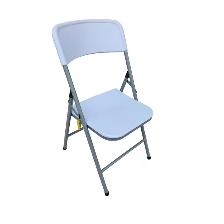 Beliplast Silla Plegable Blanca Ligera y de Gran Resistencia  Medidas 48x46x85 cm - 1