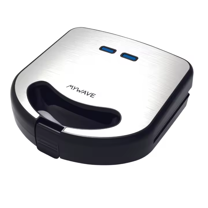 MyWave MWGRI-21 Sandwichera 2 En 1 placas intercambiables gofres y grill con control termostático - 1
