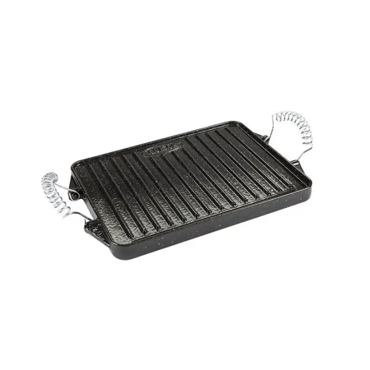 Garcima Plancha Hierro Fundido Rectangular Esmaltada 24x44 Cm | Vida útil Prolongada - 1