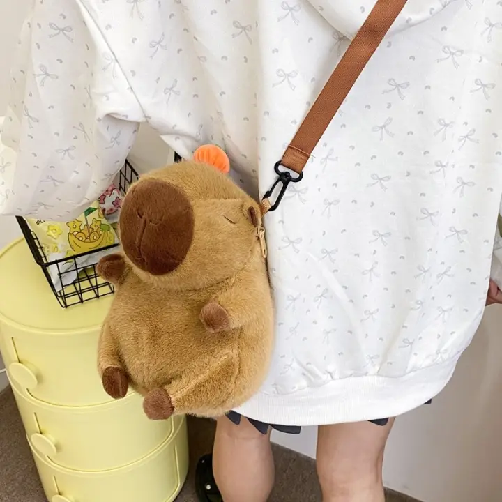 Nueva Muñeca De Peluche Kawaii Capybara Mochila Bolsa De Mano Para Niños Juguete De Hombro Mini Mochila Regalo Para Novia - 1