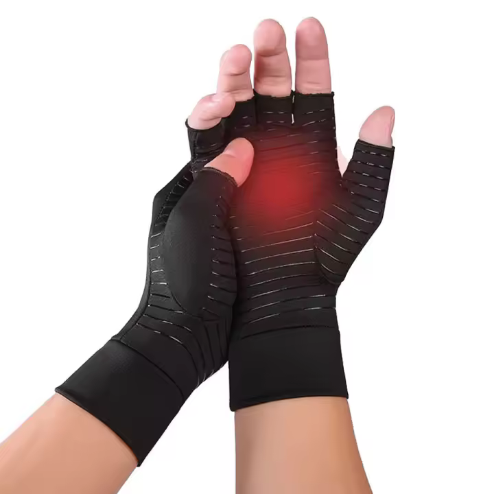Guantes De Compresión De Cobre KoKossi Para Artritis Sin Dedos Para Tunnel Carpal RSI Tendinitis De Tendón Uso En Computadora Alivio Del Dolor De Mano - 1