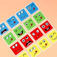 Cubo Mágico De Madera Para Niños Juego Interactivo De Expresiones Faciales Con Cambios De Cara Para 4 Jugadores Bloques De Construcción Educativos - details 7