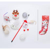 Juguetes Navideños Para Mascotas Juguete Divertido Para Gatos Masticable Y Ruidoso Set De Juguetes Para Perros Y Gatos Regalos De Año Nuevo Juguetes Calientes De Plástico - details 9