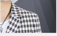 Nueva Chaqueta De Negocios Para Hombre 2024 De Alta Calidad Moda Casual Tendencia Gris Regular Cierre Frontal Soltero Polyester - details 16