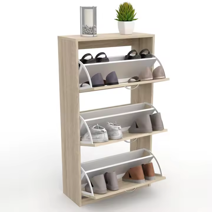 Dormidan - Zapatero 3 Puertas, Mueble Armario, Gran Capacidad - 1