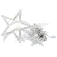 Luz De Hilo De Hadas De Luna Y Estrella Para Ventana De Navidad Decoración Para Interior Patio Puerta Delantera Camping Habitación Infantil - details 2