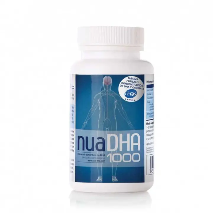 Nua NUA DHA 1000MG - Suplemento de Aceite de Pescado con Vitamina E y Certificado IFOS 5 Estrellas - 1