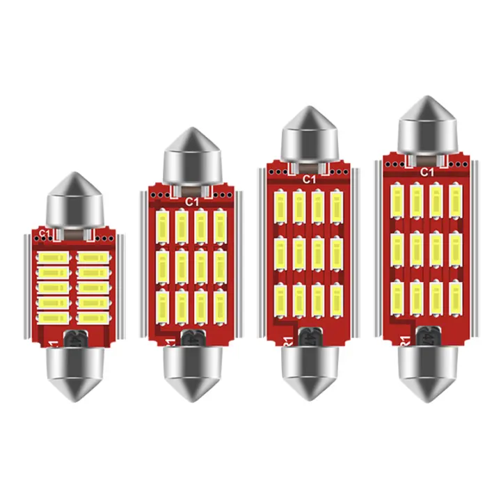 10pcs Bombillas LED Festoon C5W C10W Para Interiores De Coche 12V Luz De Lectura Universal Canbus 31MM 36MM 39MM 41MM 4014 - 1