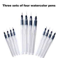 Pluma Fuente De Tinta Con Cabeza Plancha Soluble En Agua Líder Colorido Con Almacenamiento De Agua Y Pincel Nylon Para Pintura - details 4