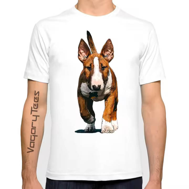 Camiseta De Verano Para Hombre Con Estampado De Perra Bulldog Inglesa Y Perro Doberman Diseño De Pintura De Pug De Alta Calidad Top Casual - 1