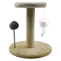 Juguete Para Gatos Nueva Rueda Giratoria Divertida Con Bolas De Paja Duraderas Tablero De Rasguño De Sisal Suministros Para Gatos Columna De Agarrar - details 2
