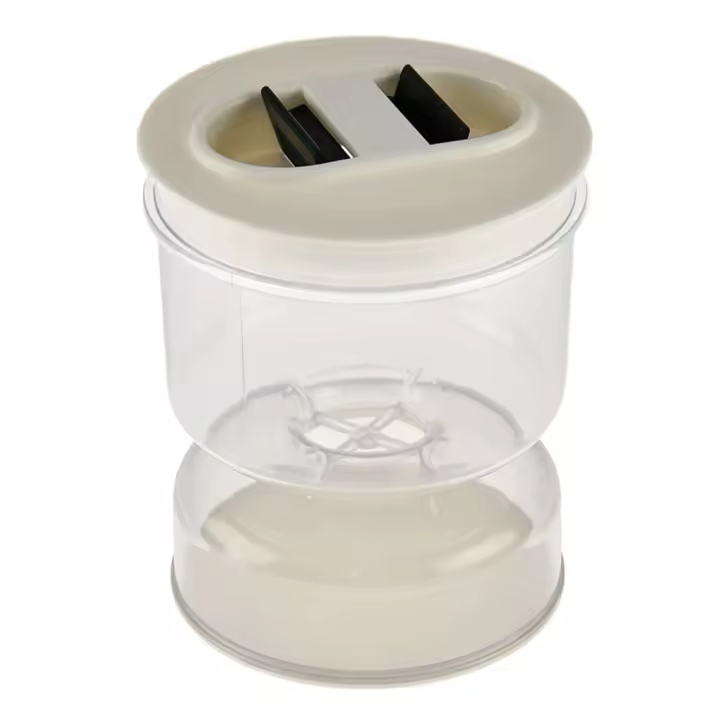Tarro de encurtidos en seco y húmedo, dispensador de encurtidos y aceitunas, reloj de arena, contenedor para el hogar, organizador separador de cocina - 1