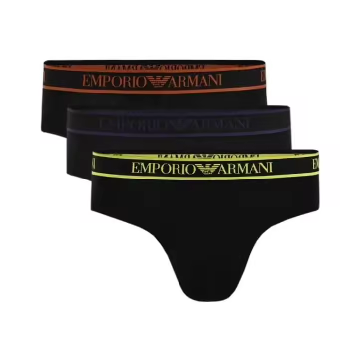 Pack 3 slips Emporio Armani 111734 3F717 29821 black/black/black - 1