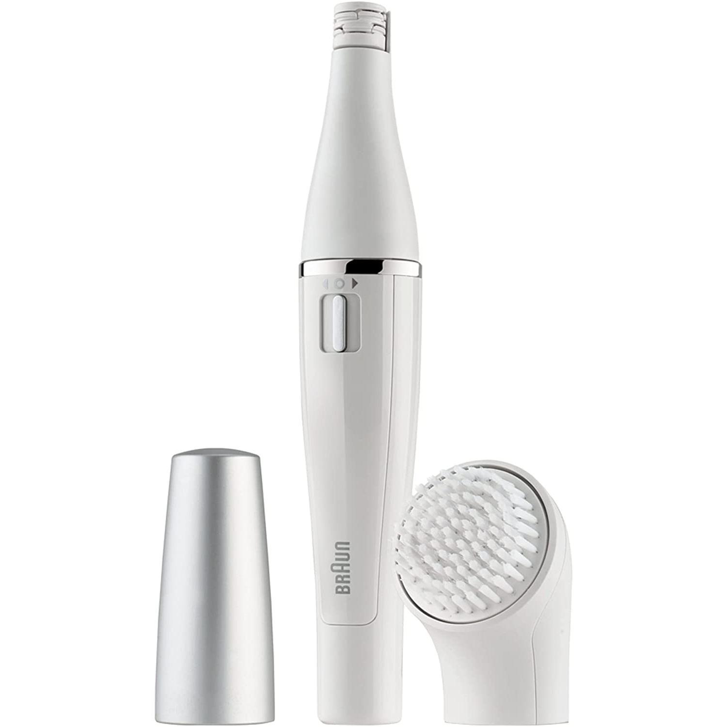 Braun FaceSpa 810 - Sistema de cepillo de limpieza y depilación facial + 2 pilas, Producto Europeo con Garantía Oficial.